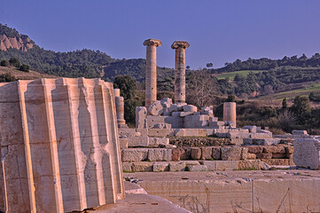 Temple of Artemis at Sardes Lydia Ancient City in Salihli, Manisa, Turkey