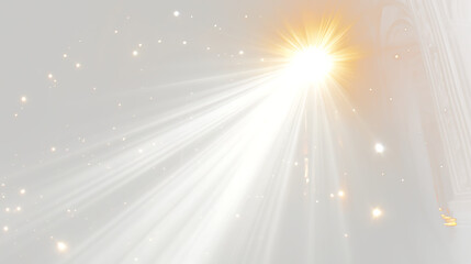 Rays of light isolated on PNG background