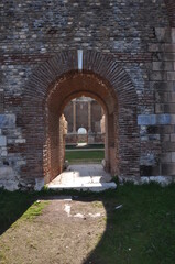 Ancient ruins in Sardes Lydia Ancient City in Salihli, Manisa, Turkey