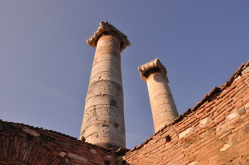 Temple of Artemis at Sardes Lydia Ancient City in Salihli, Manisa, Turkey