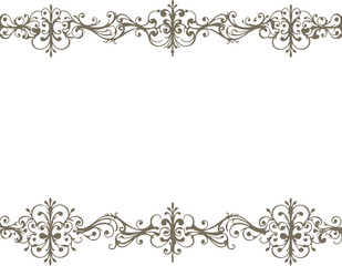 frame with floral ornament