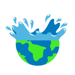 Obraz premium World Water Day Illustration