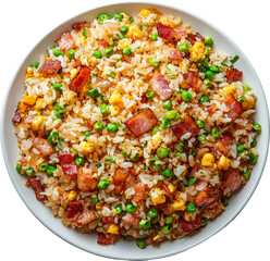 fried rice with bacons 
