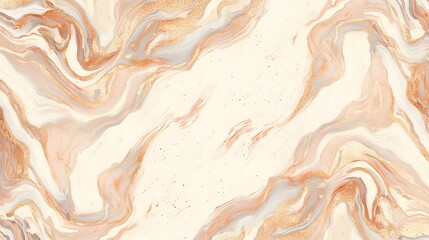 Obraz premium Elegant Cream and Rose Gold Marble Pattern on Soft Background for Modern Aesthetic Designs