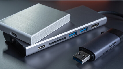 External ssd Harddisk and Reader