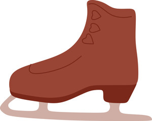 Hand Drawn Ice Skating Shoes