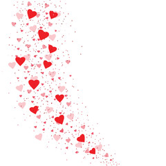 Valentine's day background with colorful hearts for greeting card and gift design