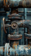 Close up of pipes and valves.
