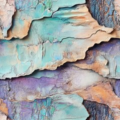 Fototapeta premium Seamless Abstract painting in the pastel earthy colors grunge texture pattern