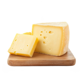 cheese on wooden board 