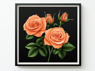 Celebrate lovely romance with black cutout roses for valentine's day invitations heartfelt weddings and passionate anniversaries