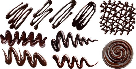 chocolate sauce zigzag patterns and designs
