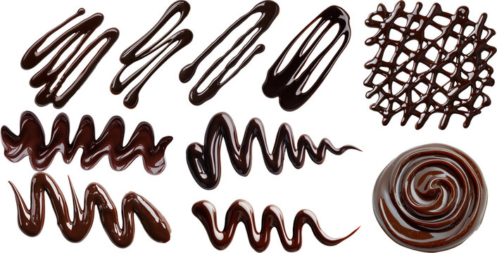 chocolate sauce zigzag patterns and designs