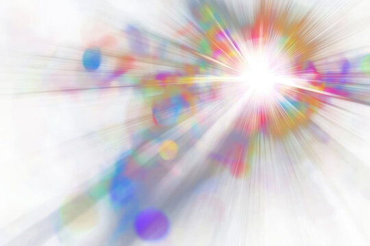 PNG Real bright rainboe light rays explosion lighting.