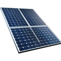 Solar Panel Energy on transparent background.