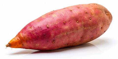 Sweet Potato Isolated on White Background - Organic, Healthy Vegetable