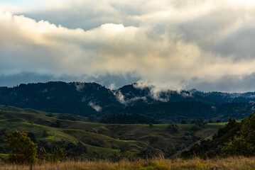 Rolling Hills and Clouds in Boonville
