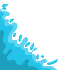 Water Shape Decoration Corner