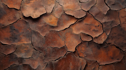 Rusty cracked metal texture with rugged surface detail