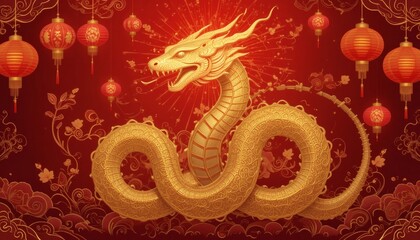 Obraz premium chinese lunar new year background