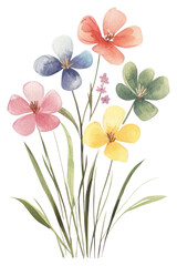 PNG Aesthetic spring flower flowers art illustration.