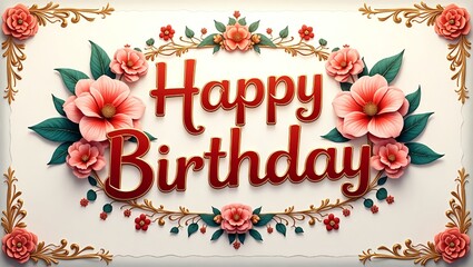 Birthday card with AI generation