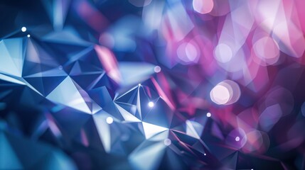 Polygonal Abstract Background Evoking Modernity and Movement