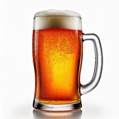 glass of beer isolated