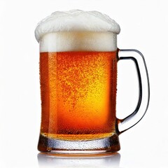 glass of beer isolated