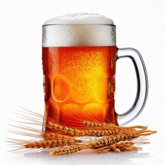 glass of beer isolated