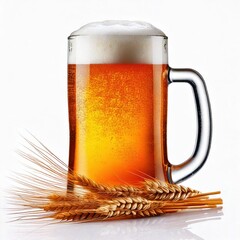 glass of beer isolated