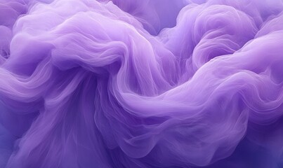 Obraz premium Abstract purple fabric waves, flowing textile texture.