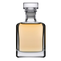 Elegant whiskey bottle a transparent background studio setting product minimalist design