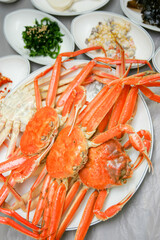 삶아진 대게, 대게찜
