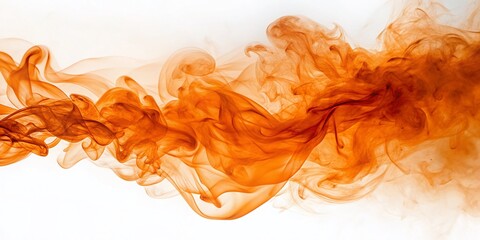 Vibrant Orange Smoke Plumes: Abstract Background Image