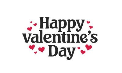 Festive layout for Valentine's Day greeting design.