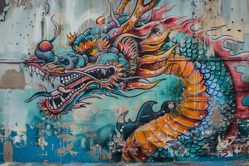 Obraz premium Beautiful holiday composition for happy celebrate chinese dragon boat festival, abstract vivid composition consists of fictional unreal fantastic vision on background