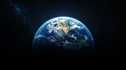 Fototapeta premium Earth at Night from Space: A Stunning View of Our Planet