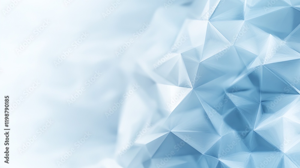 Aufkleber geometric blue low poly abstract background with futuristic design elements : generative ai