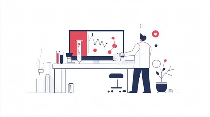Laboratory research and scientific experiment