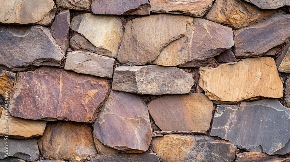 Poster natural stone rock wall background with earthy tones and textured pattern : generative ai