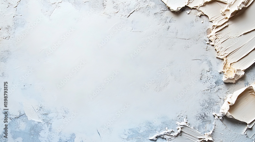 Leinwandbilder textured white plaster surface with copy space perfect for background and design use : generative ai