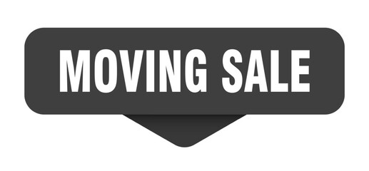 moving sale sticker. moving sale sign on transparent background