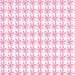 seamless pattern with pink flowers