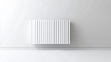 White Minimalist Room with Textured Wall Decor - Modern and Contemporary Design