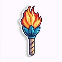 torch with flame