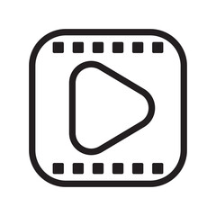 play media icon design vector template