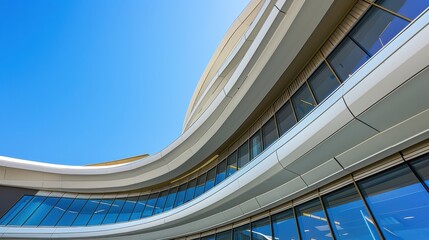 Modern Architecture Embracing Curvilinear Designs and Natural Light