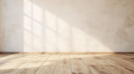 Minimalistic and Elegant Plain White Wall with Natural Light