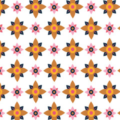 seamless pattern with flowers